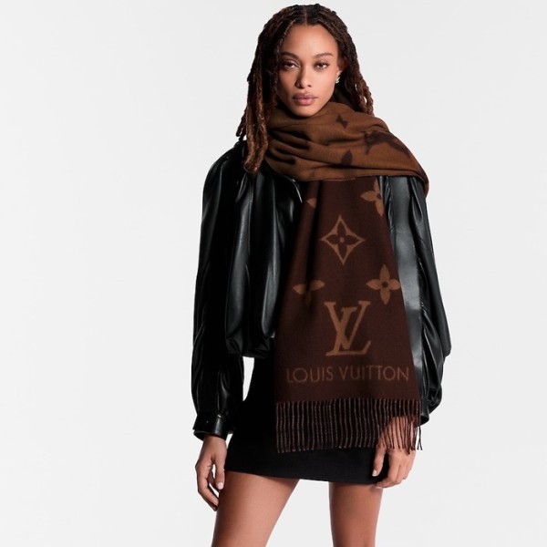 ✨루이비통 여성 브라운 머플러 - Louis vuitton Womens Brown Muffler - acc1747x