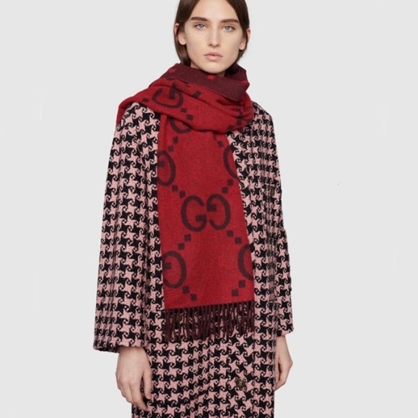 ✨구찌 여성 레드 머플러 - Gucci Womens Red Muffler - acc1762x