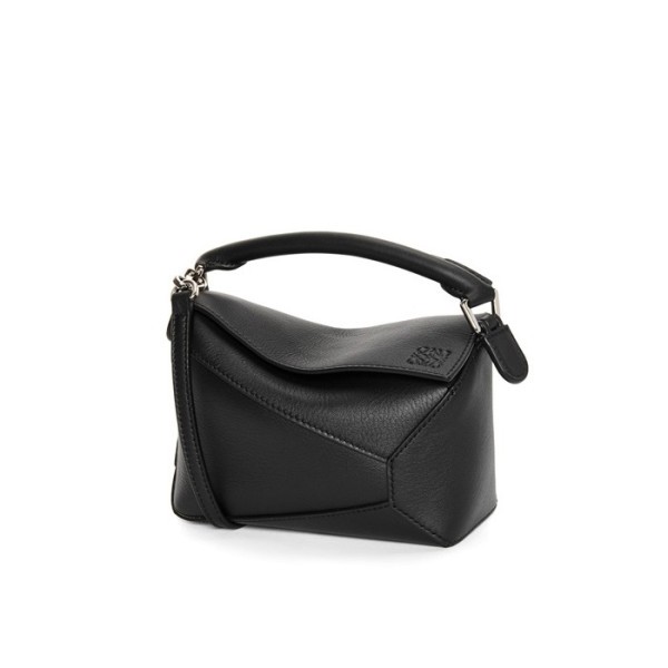 ✨로에베 여성 스몰 블랙 퍼즐백 - Loewe Womens Black Puzzle Small Bag - lob930x