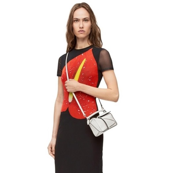 ✨로에베 여성 화이트 퍼즐백 - Loewe Womens White Puzzle Bag - lob934x