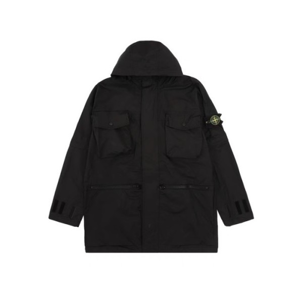 ✨스톤아일랜드 남성 블랙 자켓 - Stone Island Mens Black Jackets - stc89x
