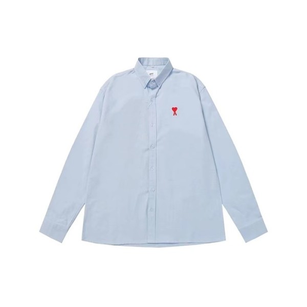 ✨아미 남성 블루 셔츠 - Ami Mens Blue Shirts - amc249x