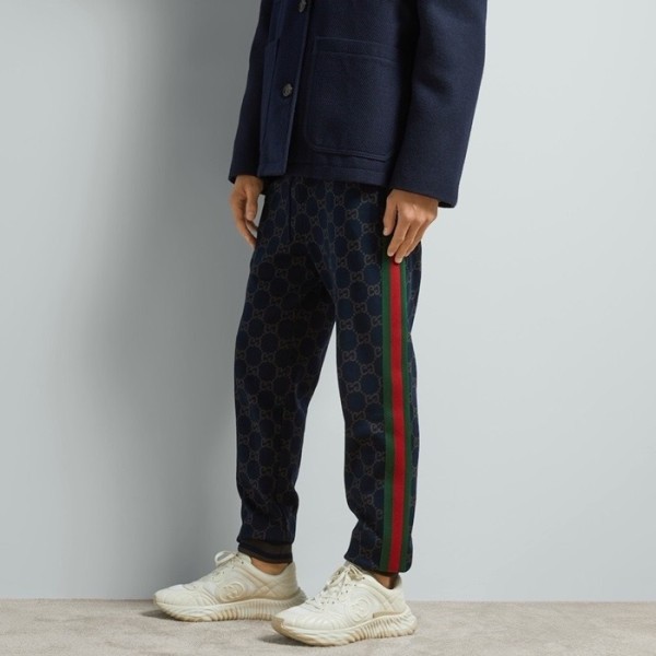 ✨구찌 남성 네이비 트레이닝 팬츠 - Gucci Mens Navy Training Pants - guc299x