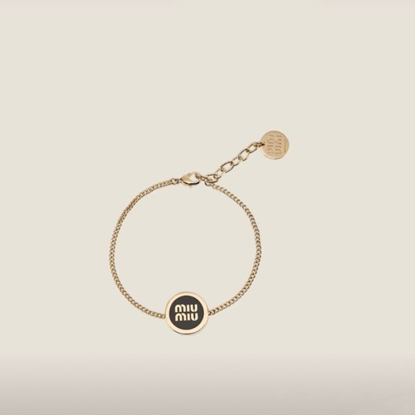 ✨미우미우 여성 골드 팔찌 - Miumiu Womens Gold Bangle - acc1893x