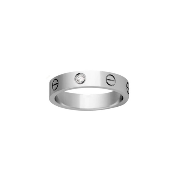 ✨까르띠에 남/녀 화이트 골드 반지 - Cartier Unisex White Gold Ring - acc1907x