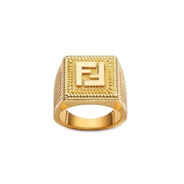 ✨펜디 남성 골드 반지 - Fendi Mens Gold Ring - acc1921x