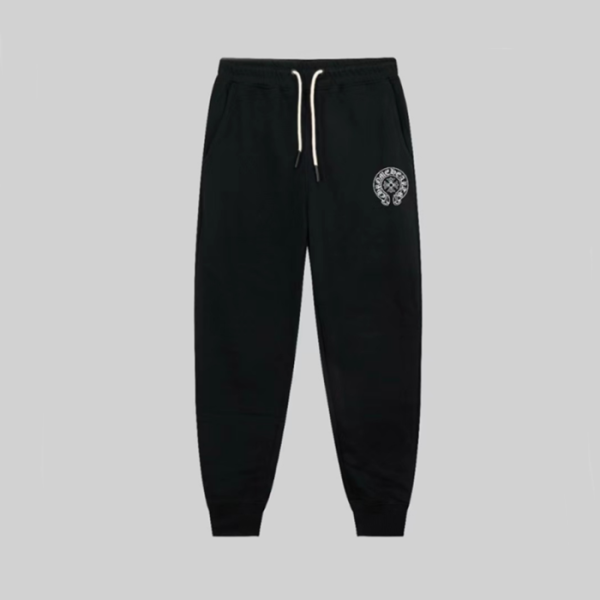 ✨크롬하츠 남성 블랙 트레이닝 팬츠 - Chrom Hearts Mens Black Training Pants - chc125x