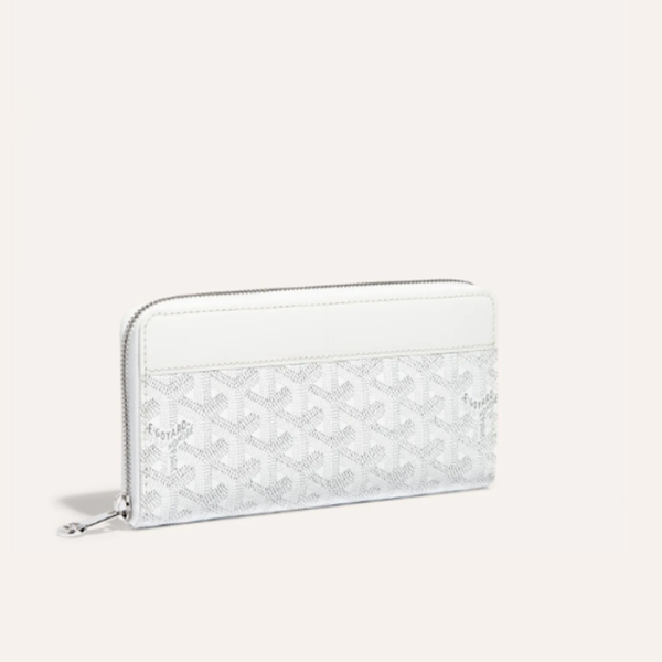 ✨고야드 남/녀 마티뇽 화이트 지갑 GM - Goyard Unisex Matignon Long Wallets - gow70x