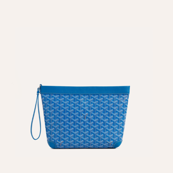 ✨고야드 남/녀 블루 콘티 파우치 - Goyard Unisex Conti Pouch - gob1169x