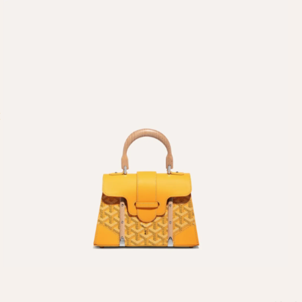 ✨고야드 여성 옐로우 스트럭쳐 사이공 백 미니 - Goyard Womens Mini Structure Saigon Bag - gob1216x