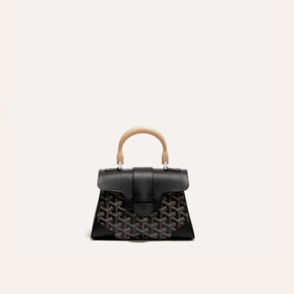 ✨고야드 여성 블랙 소프트 사이공 백 미니 - Goyard Womens Mini Saigon Bag - gob1242x