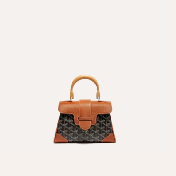 ✨고야드 여성 블랙 탄 소프트 사이공 백 미니 - Goyard Womens Mini Saigon Bag - gob1244x