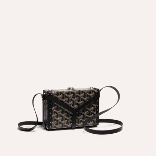 ✨고야드 여성 블랙 미노디에르 트렁크 백 - Goyard Womens Minaudiere Trunk Bag - gob1268x