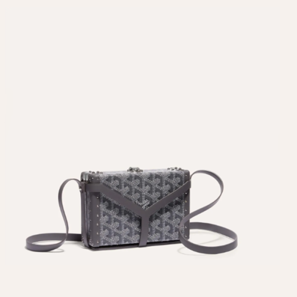 ✨고야드 여성 그레이 미노디에르 트렁크 백 - Goyard Womens Minaudiere Trunk Bag - gob1270x