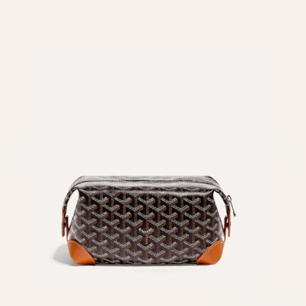 ✨고야드 남/녀 블랙 탄 볼링 25 클러치 - Goyard Unisex Bowling 25 Toiletry Bag - gob1332x