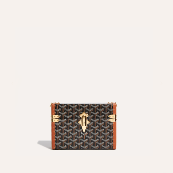 ✨고야드 남/녀 블랙 탄 카세트 트렁크 백 - Goyard Unisex Cassette Trunk Bag - gob1381x