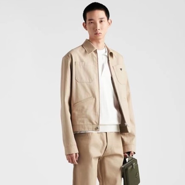 ✨프라다 남성 베이지 자켓 - Prada Mens Beige Jackets - prc353x