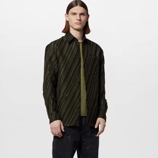 ✨루이비통 남성 카키셔츠 - Louis vuitton Mens Khaki Shirts - lvc350x