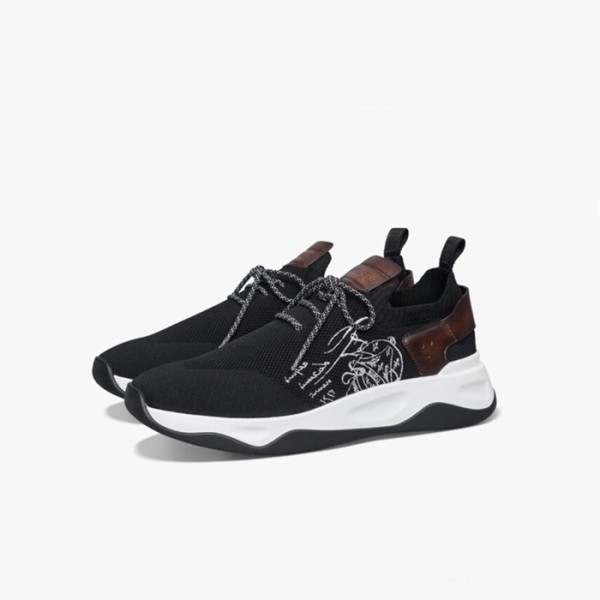 ✨벨루티 남성 블랙 스니커즈 - Berluti Mens Shadow Sneakers - ber328x