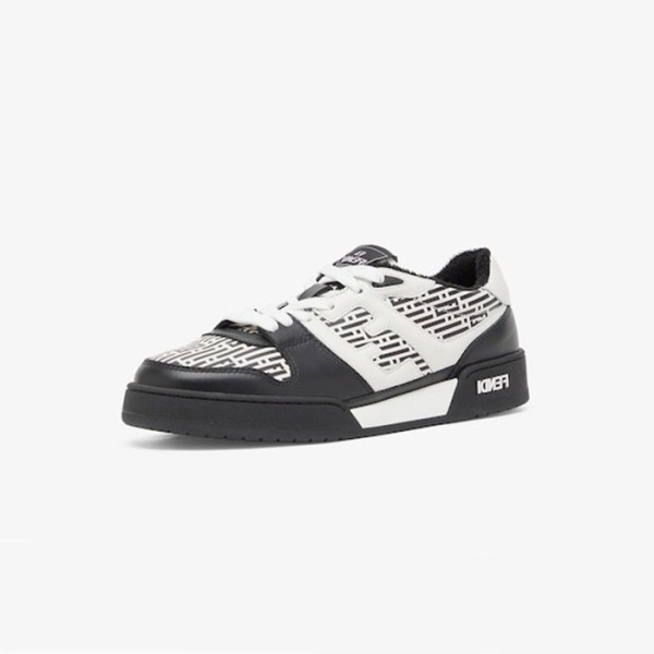 ✨펜디 남성 매치 블랙 로우탑 스니커즈 - Fendi Mens Black Sneakers - fes344x