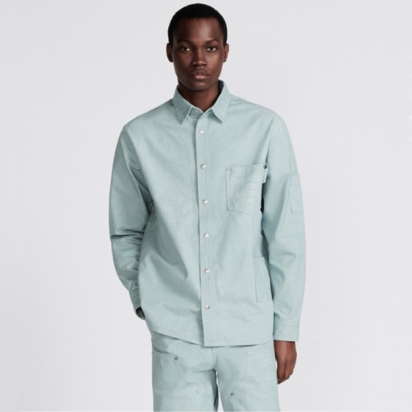 ✨디올 남성 캐쥬얼 블루 셔츠 - Dior Mens Blue Shirts - dic311x
