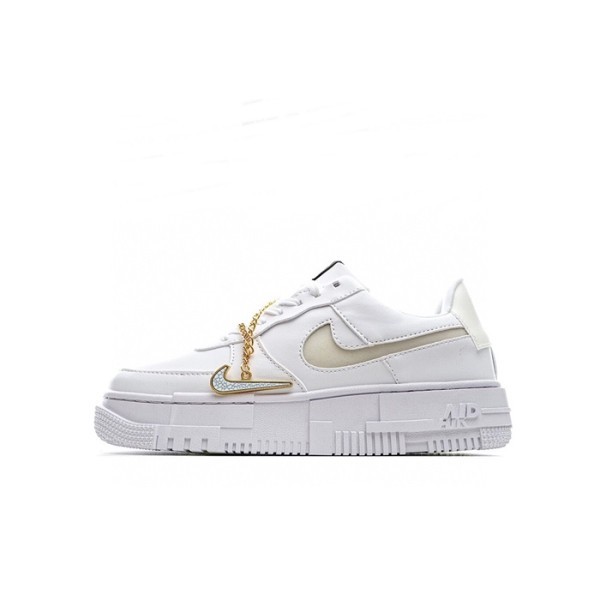 ✨나이키 남/녀 화이트 스니커즈 - Nike Air Force 1 Unisex Sneakers - nis424x
