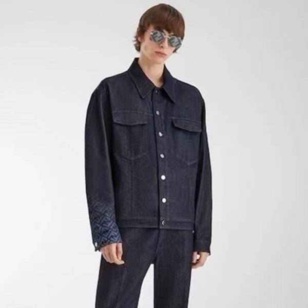 ✨펜디 남성 네이비 자켓 - Fendi Mens Navy Jacket - fec225x