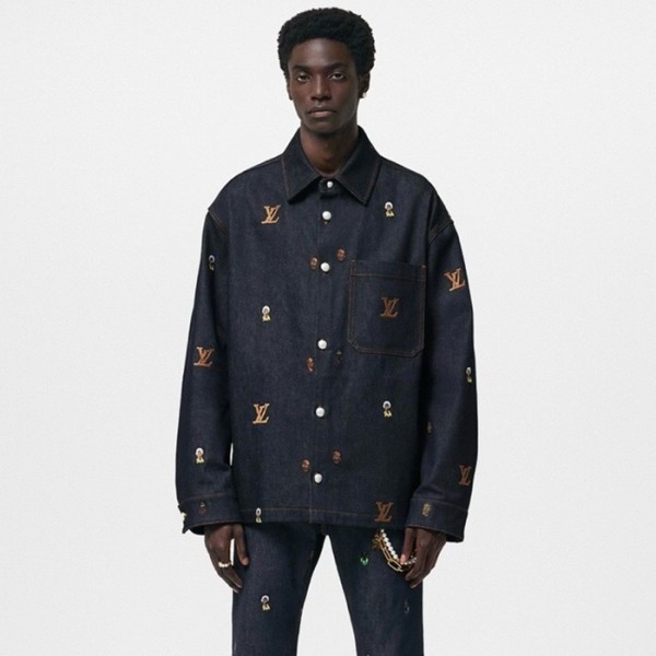 ✨루이비통 남성 블루 셔츠 - Louis vuitton Mens Blue Shirts - lvc362x