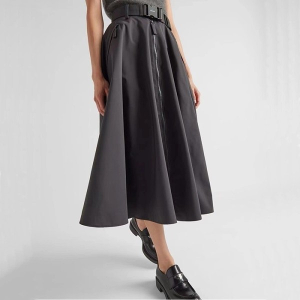 ✨프라다 여성 블랙 롱 스커트 - Prada Womens Black Long Skirts - prc363x