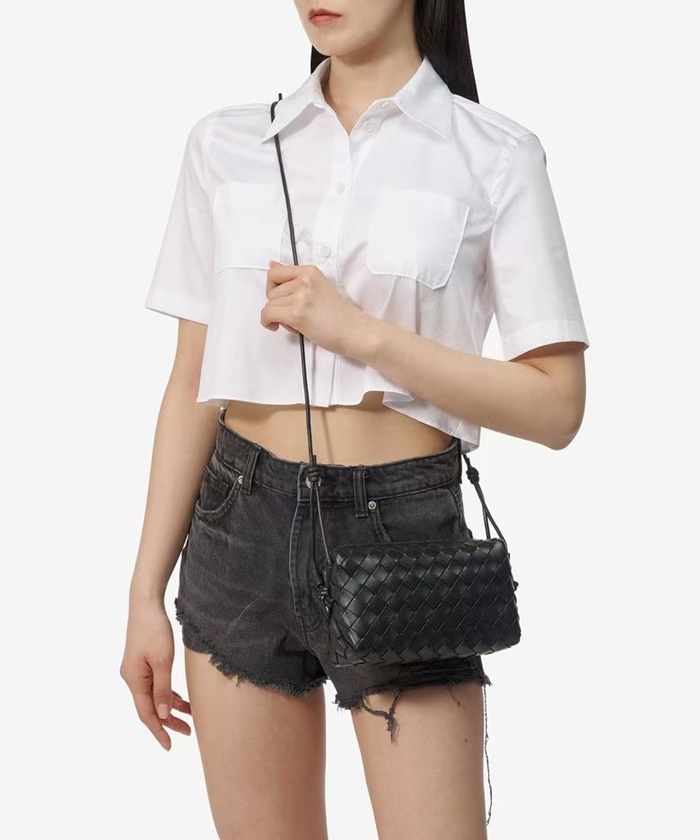 ✨보테가 베네타 여성 블랙 카메라 백 - Bottega Veneta Womens Black Camera Bag - bvb1484x