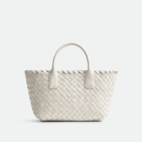 ✨보테가 베네타 여성 화이트 미니 카바트 백- Bottega Veneta Womens Mini Cabat Bag - bvb1488x