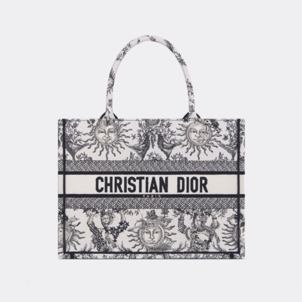 ✨디올 여성 자수 북토트 M1296 - Dior Womens Black Book Tote - dib1531x