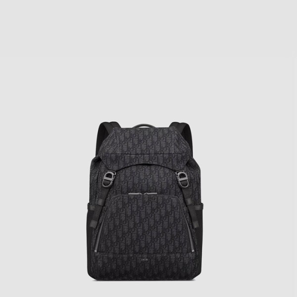 ❤디올 남성 오블리크 블랙 백팩 - Dior Mens Oblique Black Back Pack - dib1580x