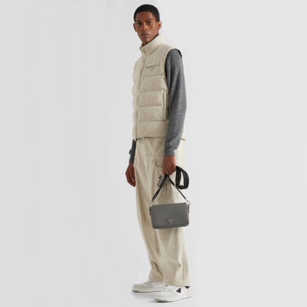 ✨프라다 남성 그레이 메신저 백 - Prada Mens Gray Cross Bag - prb1613x