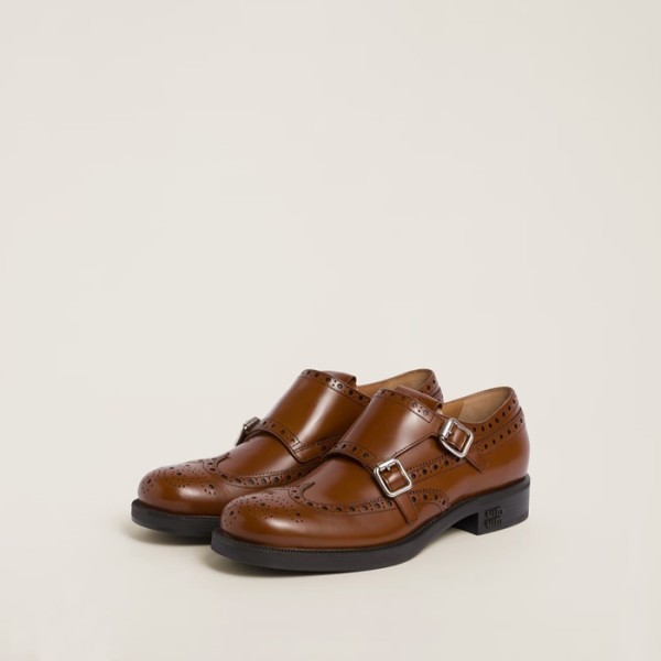 ✨미우미우 여성 브라운 로퍼 - Miumiu Womens Brown Loafer - mis578x