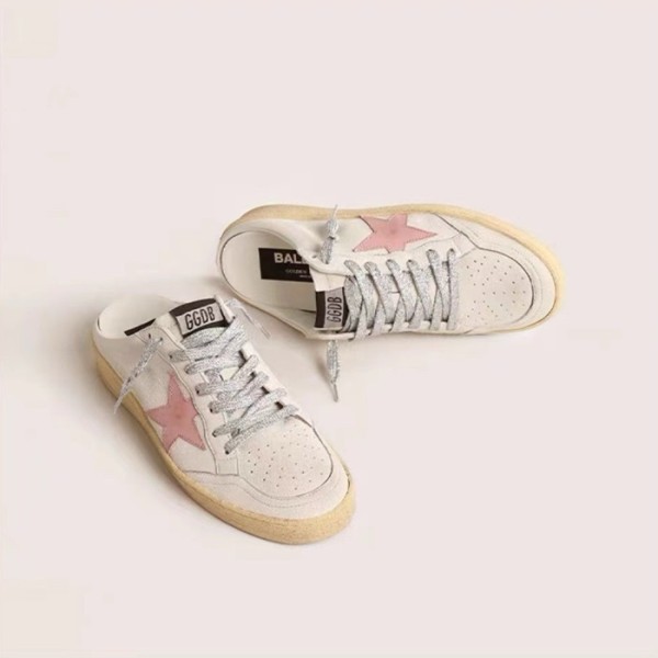✨골든구스 여성 핑크 스타 스니커즈 - Golden Goose Womens Ballstar Sneakers - gos597x