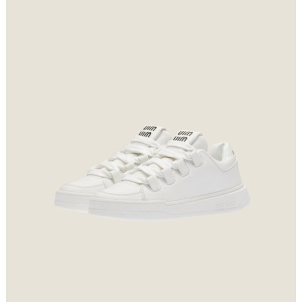 ✨미우미우 여성 화이트 스니커즈 - Miumiu Womens White Sneakers - mis598x