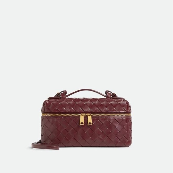 ✨보테가베네타 여성 버건디 베니티 케이스 - Bottega Veneta Womens Vanity Case - bvb1627x