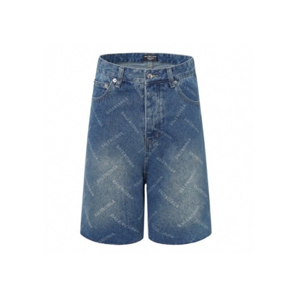 ✨발렌시아가 남성 블루 반바지 - Balenciaga Mens Blue Half-pants - bac642x