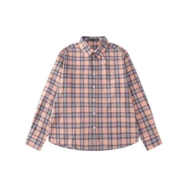 ✨아크네 남/녀 핑크 체크 셔츠 - Acne Studios Unisex Pink Shirts - acn679x