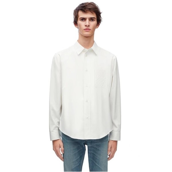 ✨로에베 남성 화이트 셔츠 - Loewe Mens White Shirts - loc336x