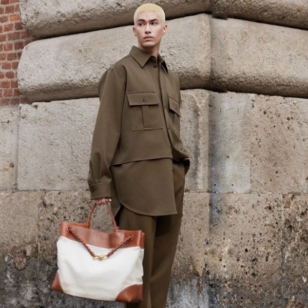 ✨보테가베네타 남/녀 베이지 안디아모 백 - Bottega Veneta Unisex Andiamo - bvb1953x