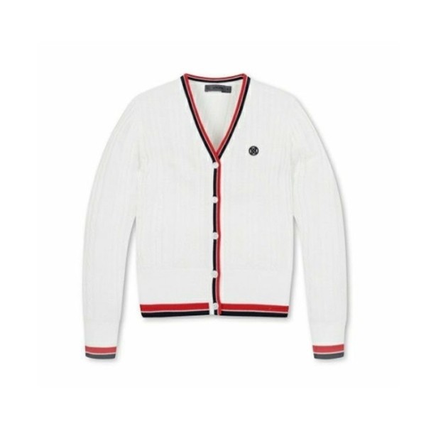 ✨[G/FORE] 지포어 여성 케이블 니트 롱 가디건 - gol29x