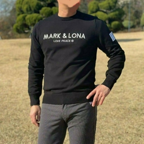 ✨[MARK & RONA] 마크앤로나 남성 와펜 라운드 스웨터 - gol71x