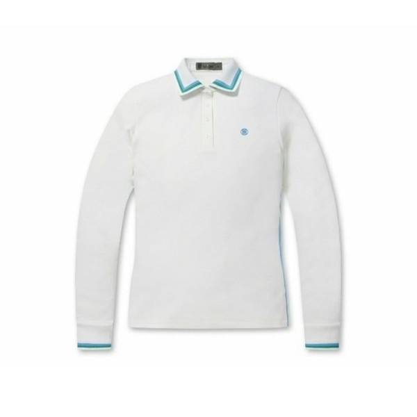 ✨[G/FORE] 지포어 여성 투톤 컬러 Pique 폴로 티셔츠 - gol74x