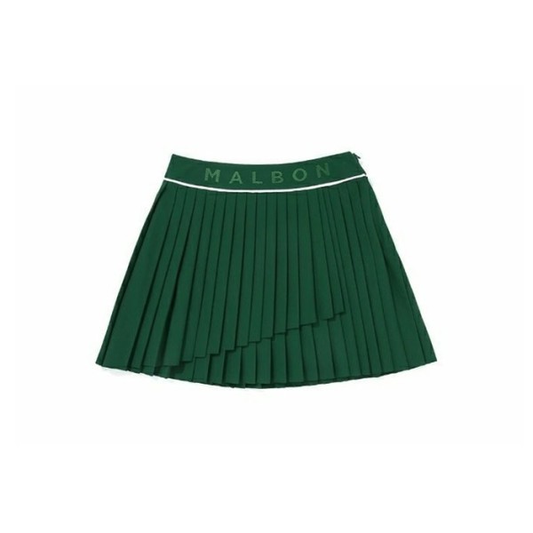 ✨[MALBON] 말본 여성 Double 플리츠 스커트 - gol80x