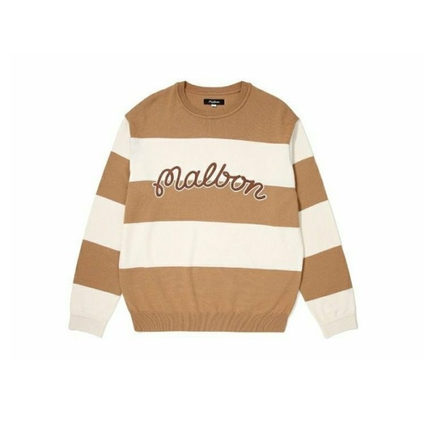 ✨[MALBON] 말본 남성 럭비 스웨터 - gol113x