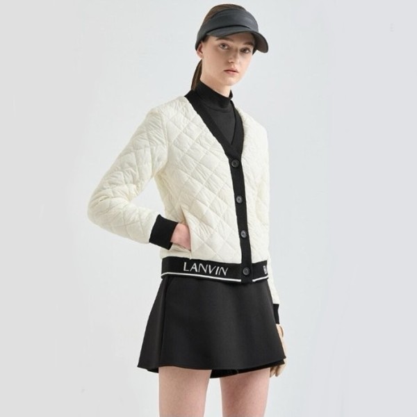 ✨[LANVIN BLANC] 랑방블랑 여성 스트레칭 퀄티드 패딩 점퍼 - gol314x