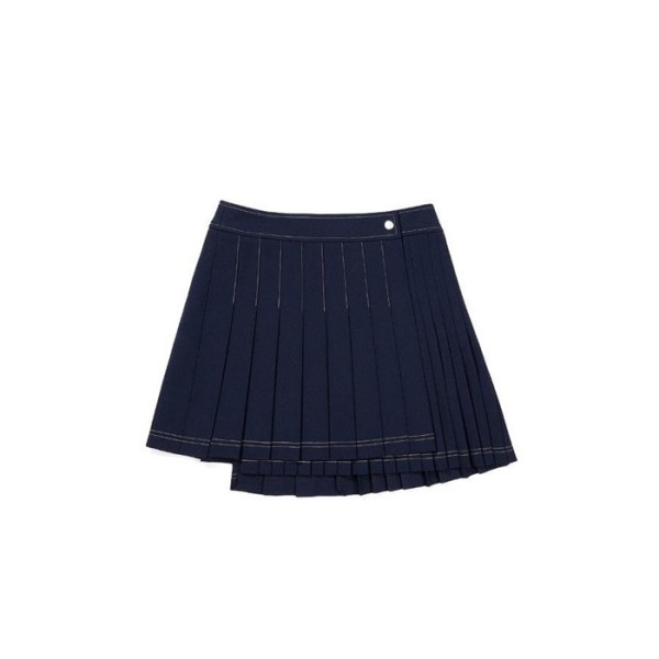 ✨[MALBON] 말본 여성 랩 플리츠 스커트 - gol371x