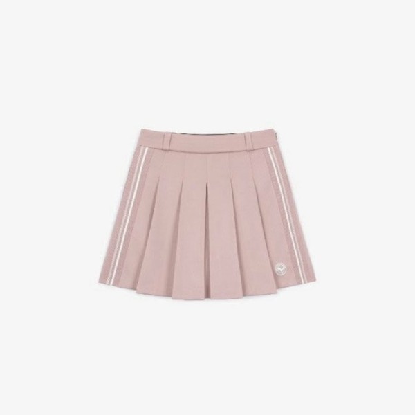 ✨[SOUTHCAPE] 사우스케이프 여성 사이드 스트라이프 플리츠 스커트 - gol444x